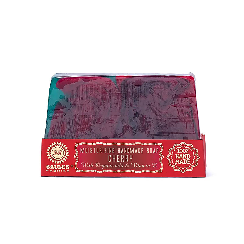 Naturlig handgjord tvål körsbär ± 80 gram - 2