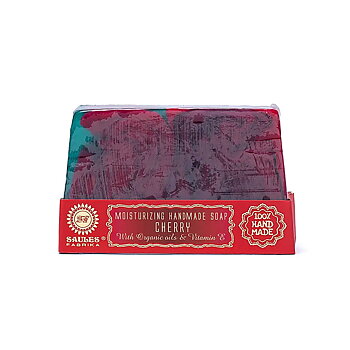 Naturlig handgjord tvål körsbär ± 80 gram