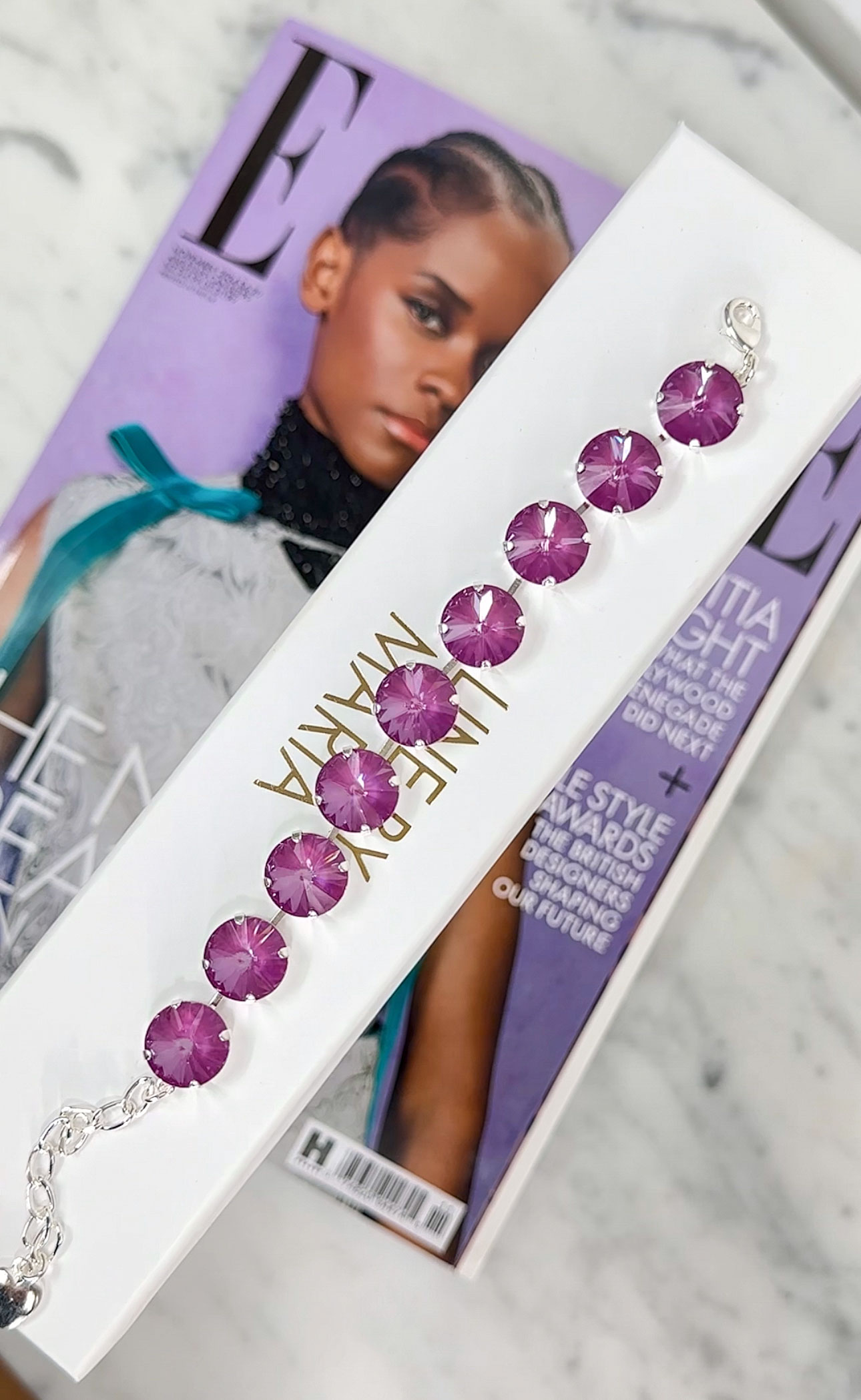Armband Angelina Orchid Ignite Silver