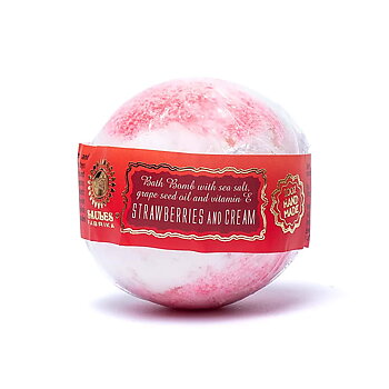 Badbomb jordgubb och grädde ± 145 gram