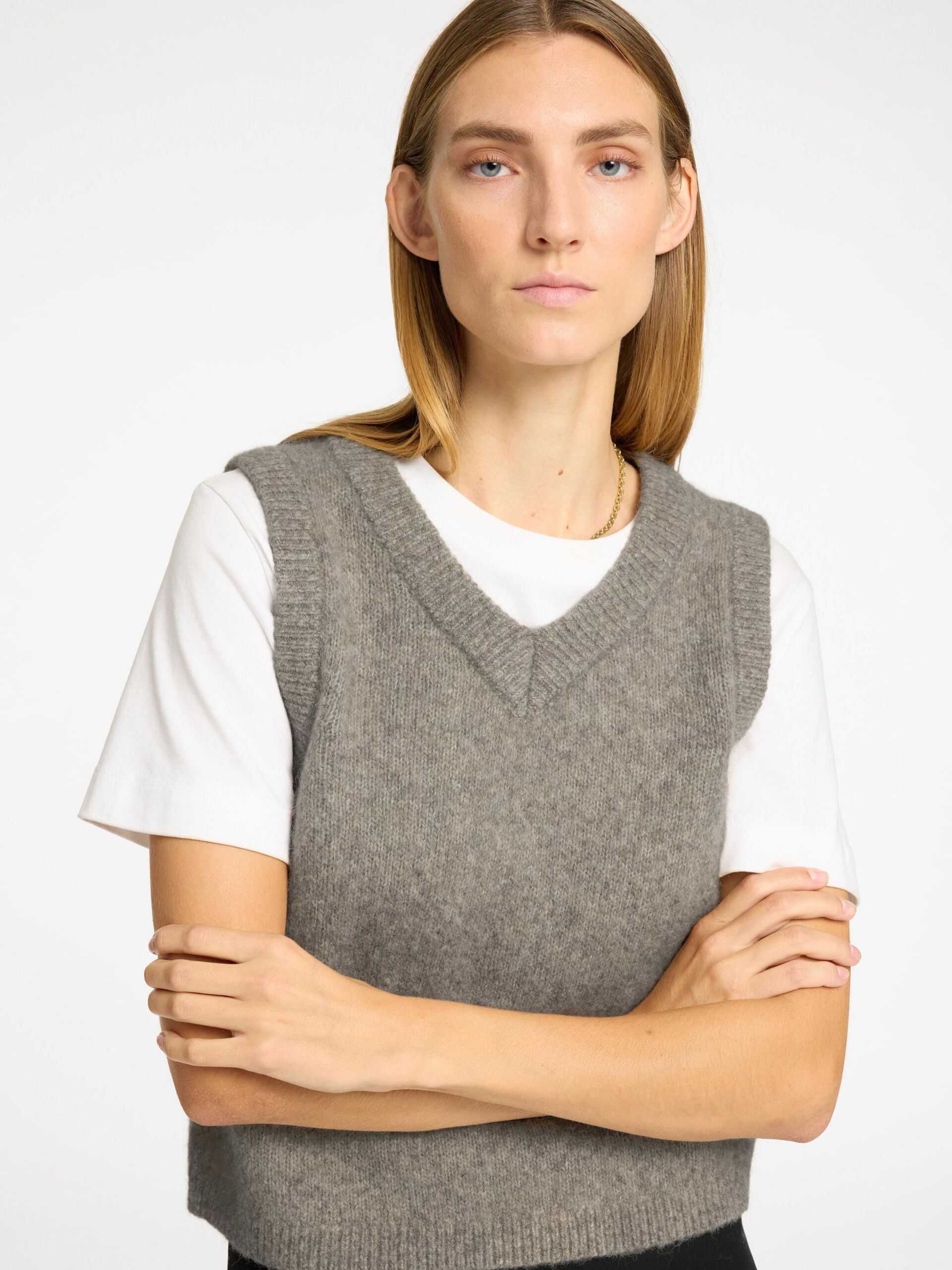 Selected Femme Classic Knitted Vest - 5