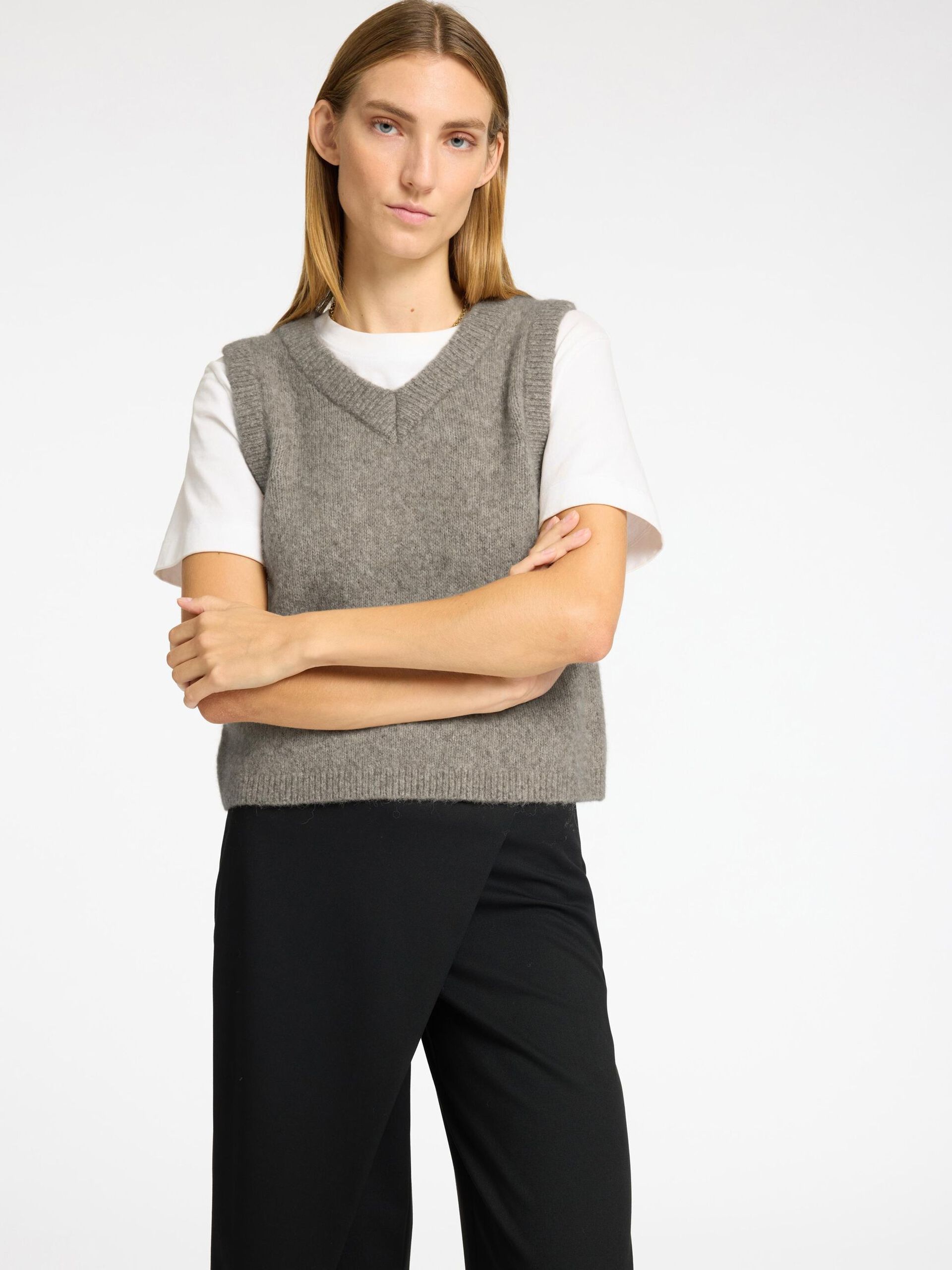 Selected Femme Classic Knitted Vest - 3