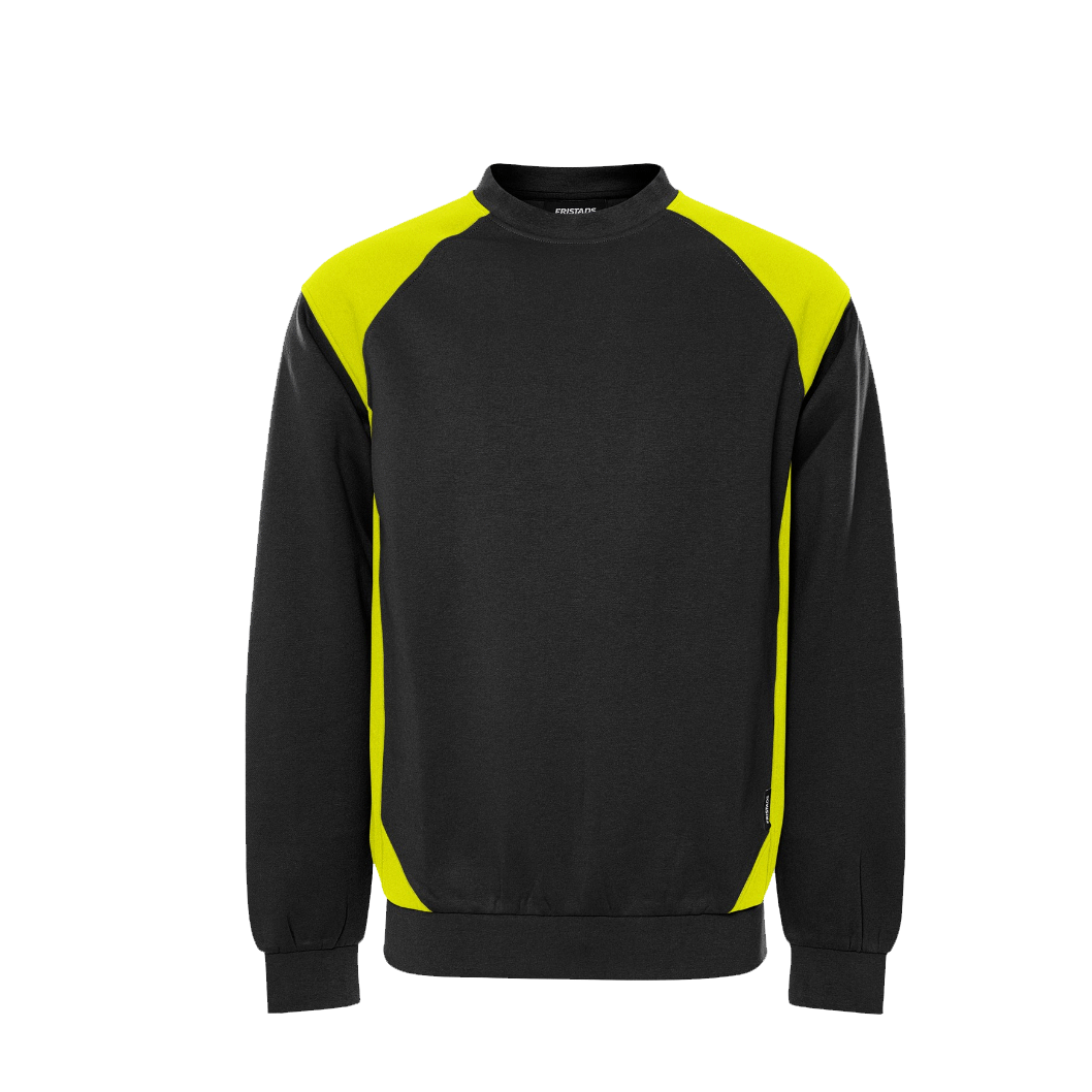 Sweatshirt Fristads 7148 Svart/Gul - 2