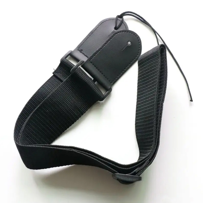 Basic Black Nylon Guitar Strap (Extra long) - 3