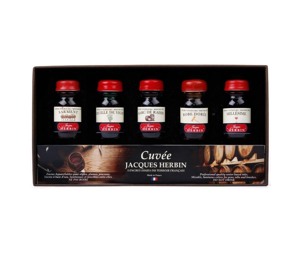 J.H cuvée set 5 writing inks 10ml