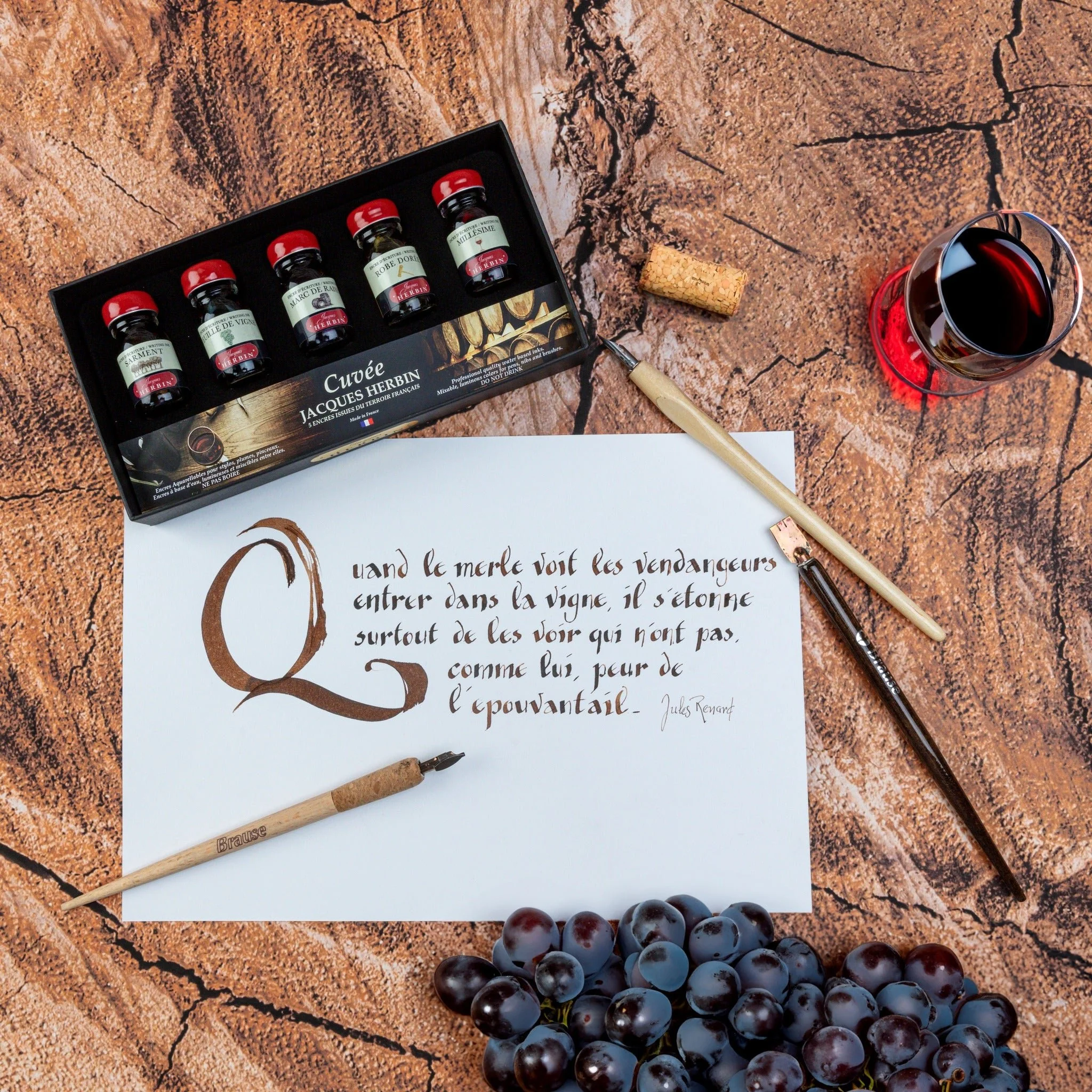 J.H cuvée set 5 writing inks 10ml - 7