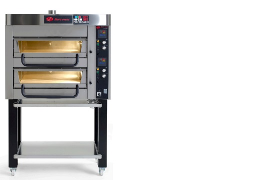 Pizzaugn B 1160 mm P20 Elektronisk i rostfritt  med stativ Mora ovens - 7
