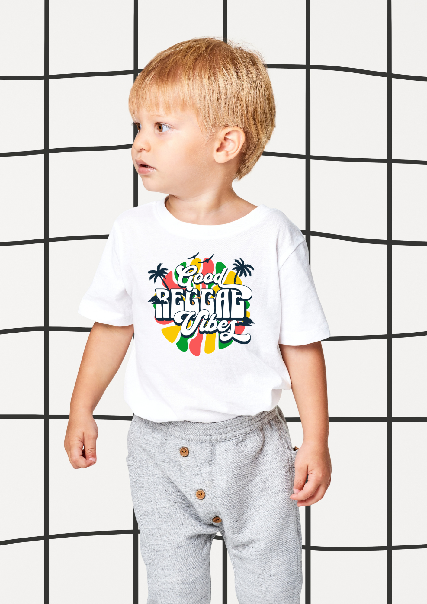 Good Reggae Vibes Baby T-shirt White