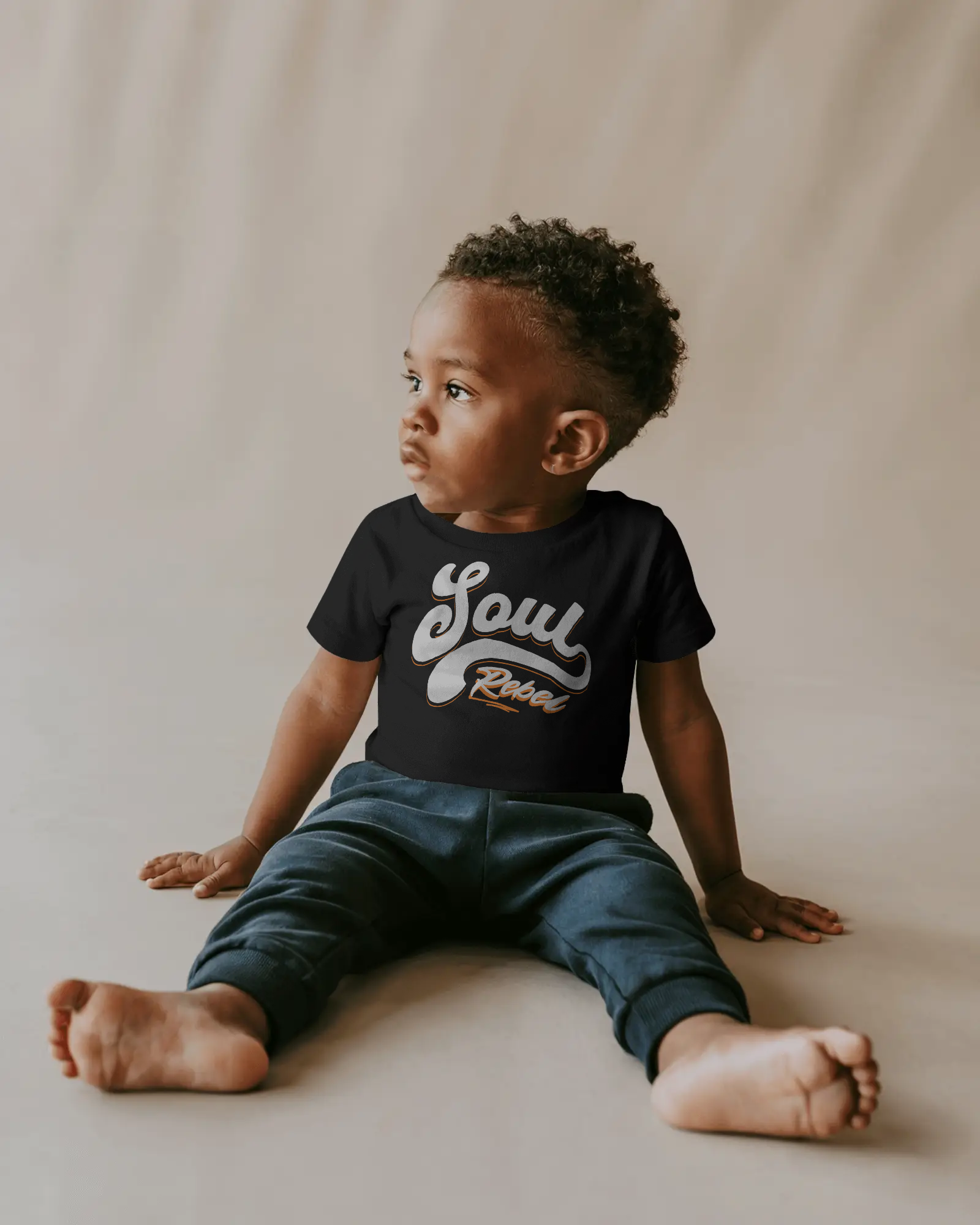 Soul Rebel Toddler T-shirt Black