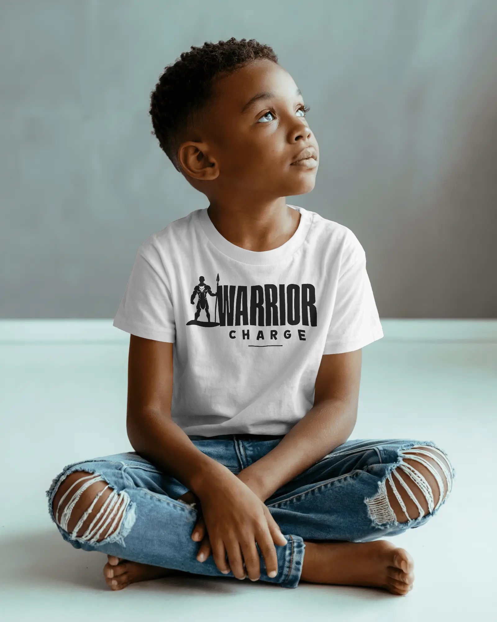 Warrior Charge Toddler T-shirt White