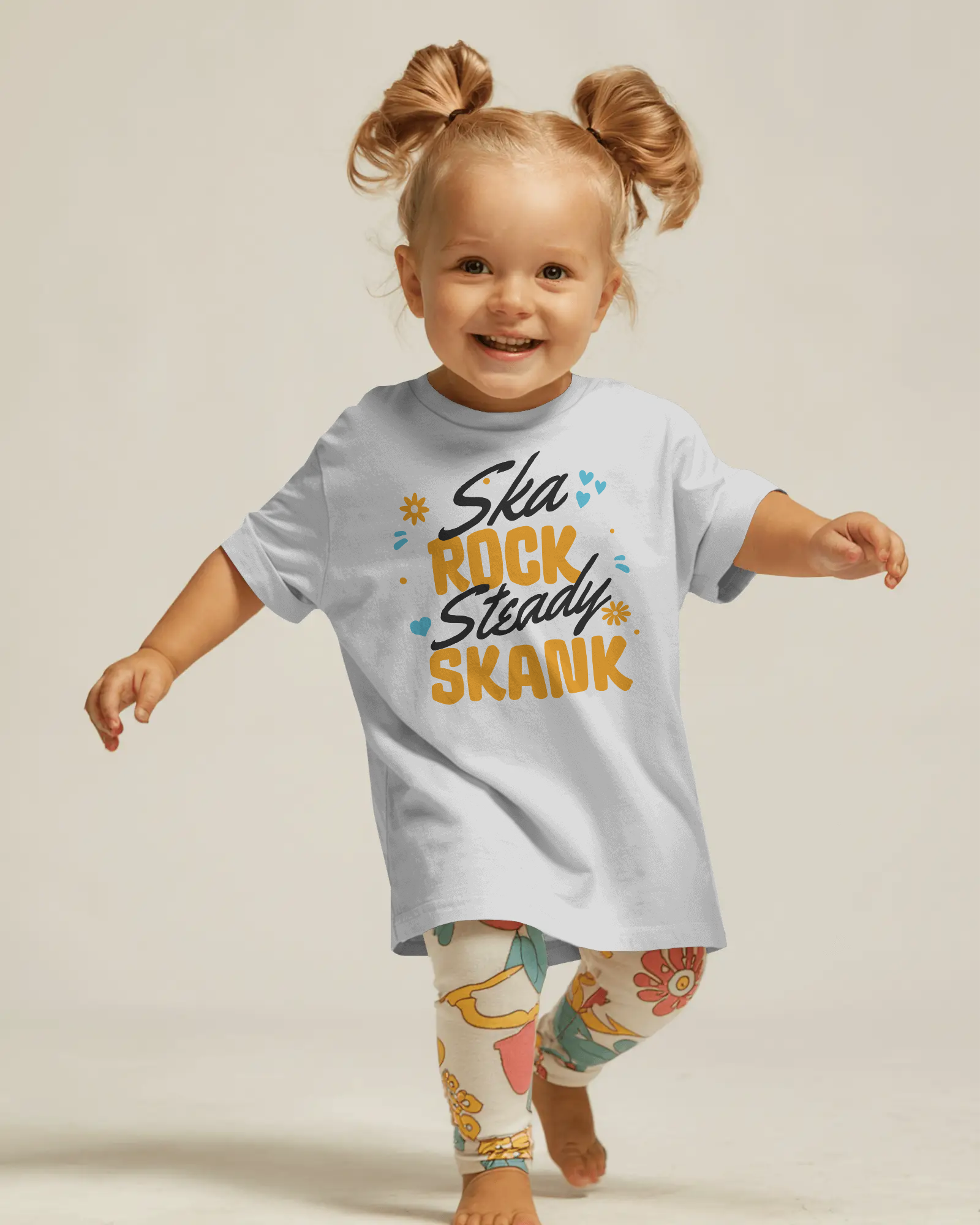 Ska Rocksteady Skank Toddler T-shirt White
