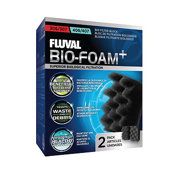 Fluval Bio-Foam+ för 306/406, 307/407 ytterfilter, 2-pack