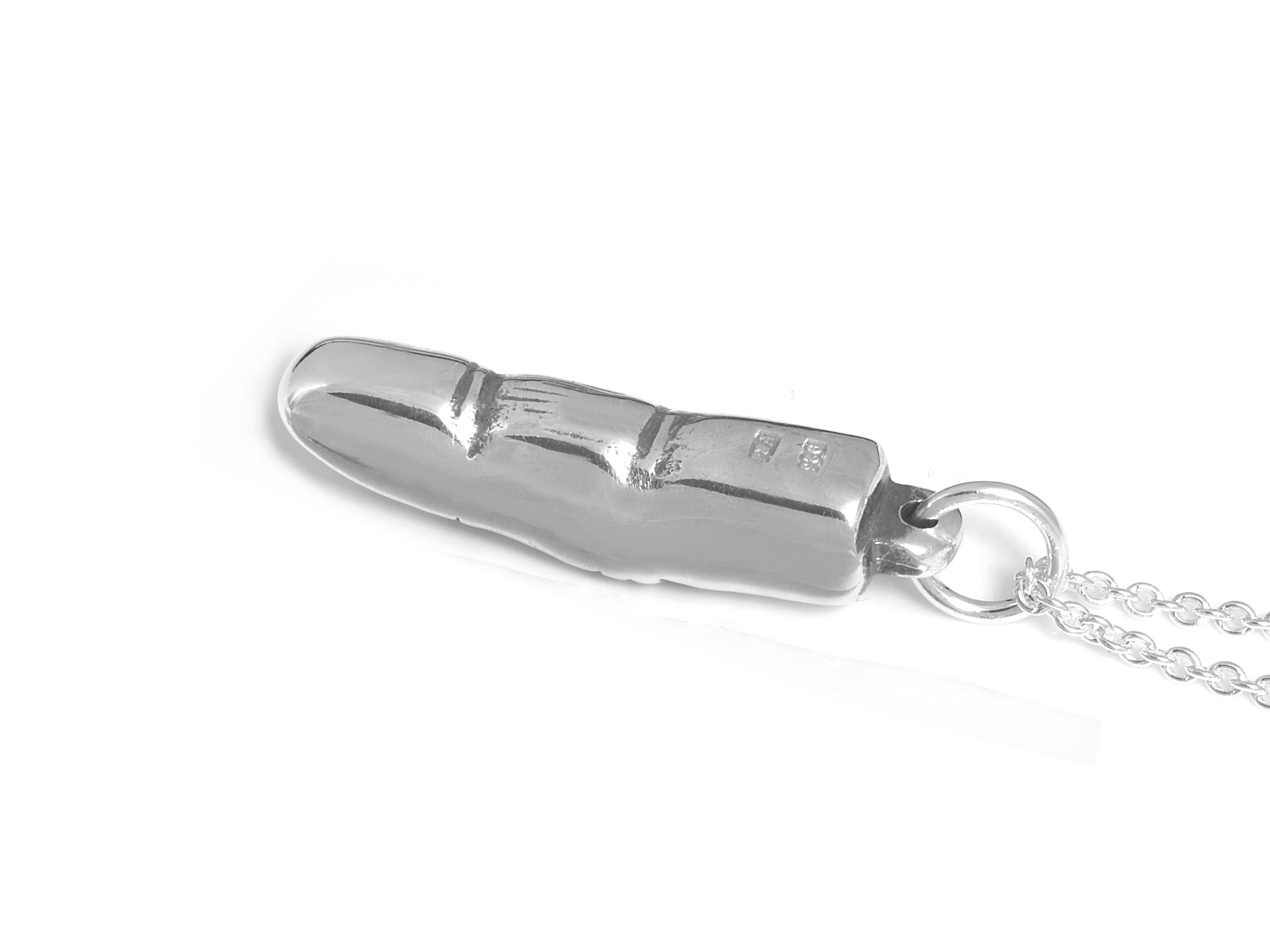 Finger Halsband, Anatomi Smycke i Silver - 3
