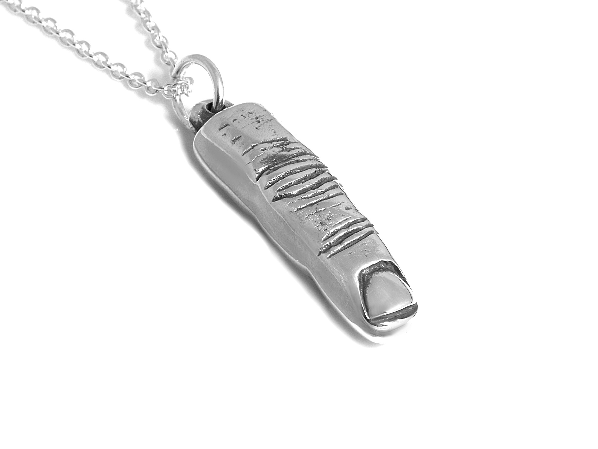 Finger Halsband, Anatomi Smycke i Silver