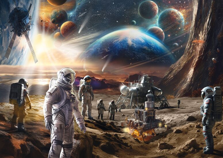The Final Frontier Space Exploration 1000 Bitar Schmidt