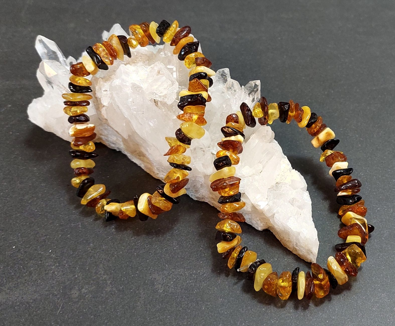 Bärnsten Chip Armband , Multifärg