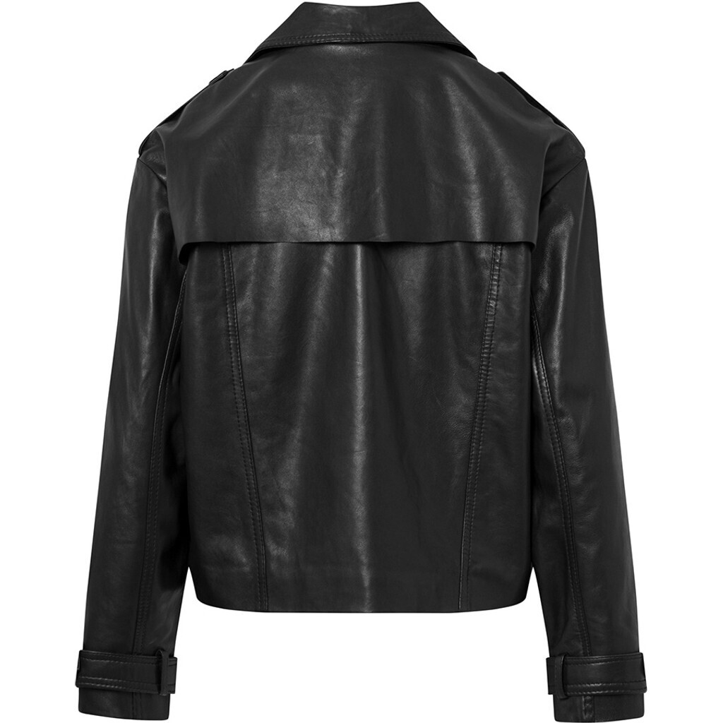 Depeche - May Short Trenchcoat Black - 3