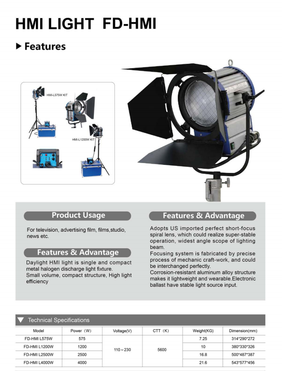 Farseeing 1200w Hmi Lighting + Electronic Ballast - 5