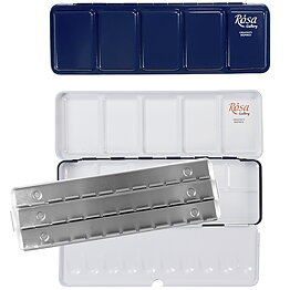 Empty Watercolour Metal Tin Box  24