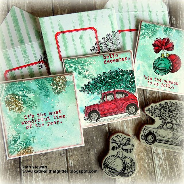 Tim Holtz Cling Rubber Stamps Home For Christmas CMS498 - 4