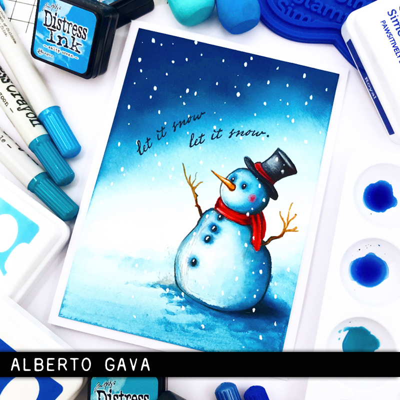 Tim Holtz Cling Rubber Stamps Mr. Frostie CSM499 - 12