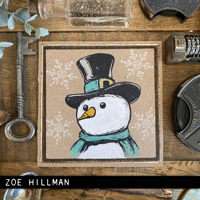 Tim Holtz Cling Rubber Stamps Mr. Frostie CSM499 - 5