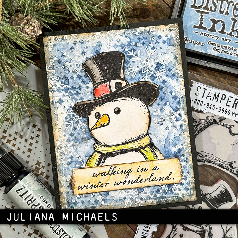 Tim Holtz Cling Rubber Stamps Mr. Frostie CSM499 - 10