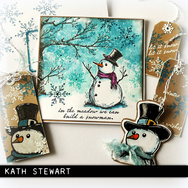 Tim Holtz Cling Rubber Stamps Mr. Frostie CSM499 - 9