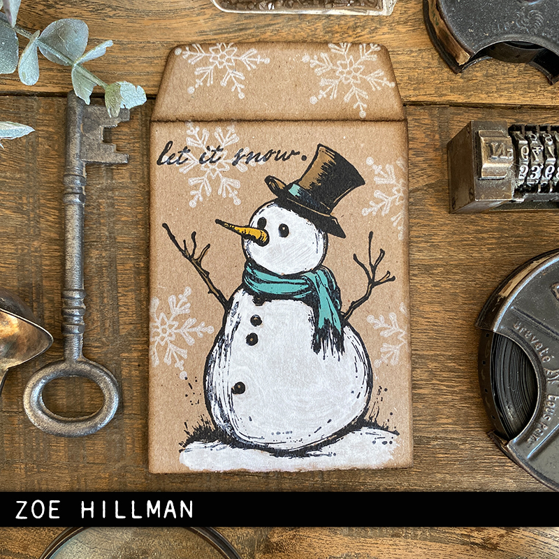 Tim Holtz Cling Rubber Stamps Mr. Frostie CSM499 - 4