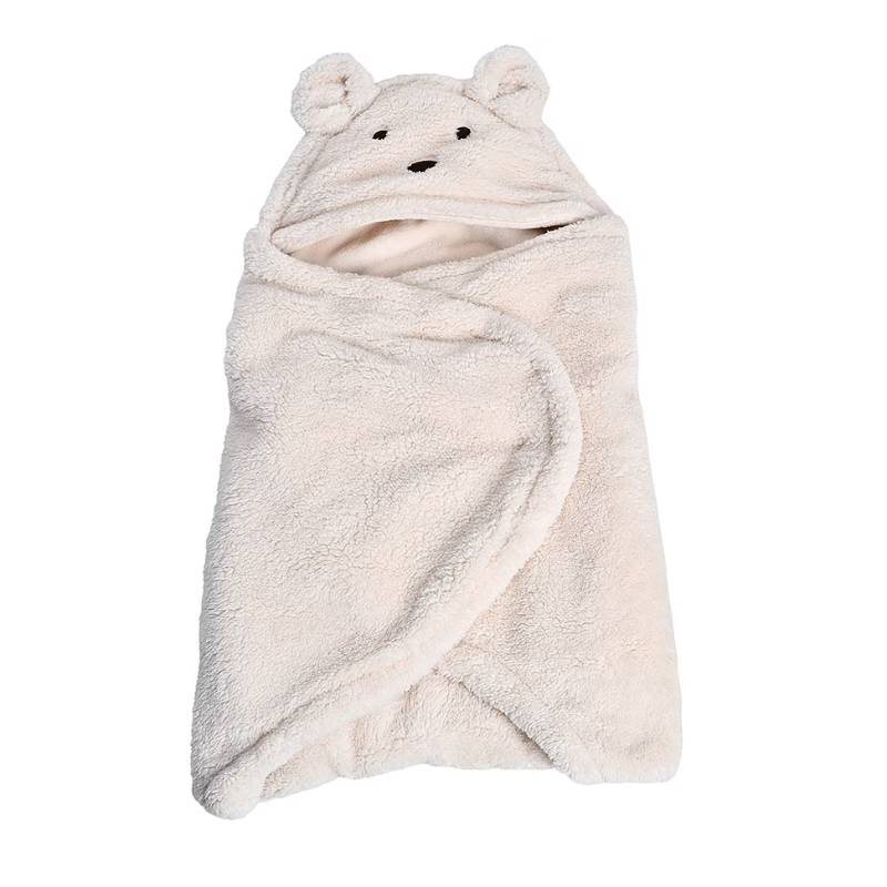 Mini Dreams Omlott-åkpåse Teddy Bear - Off White