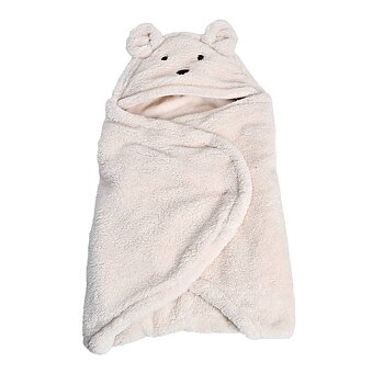 Mini Dreams Omlott-åkpåse Teddy Bear - Off White