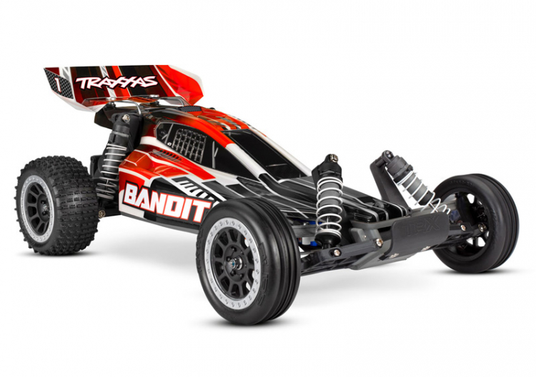 Traxxs Bandit 2WD 1/10 RTR TQ Röd  inkluderar batteri och usb c-laddare