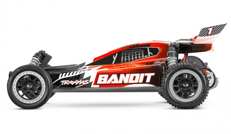 Traxxs Bandit 2WD 1/10 RTR TQ Röd  inkluderar batteri och usb c-laddare - 3