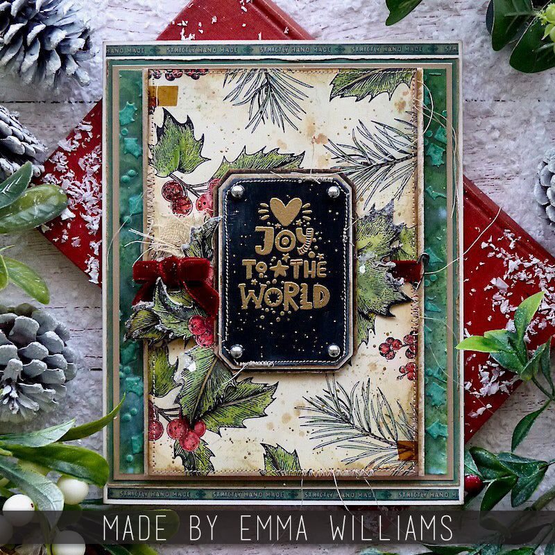 Tim Holtz Layering Stencil Tiny Holly THS189 - 2