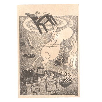 Moomin Wooden Card - Flood