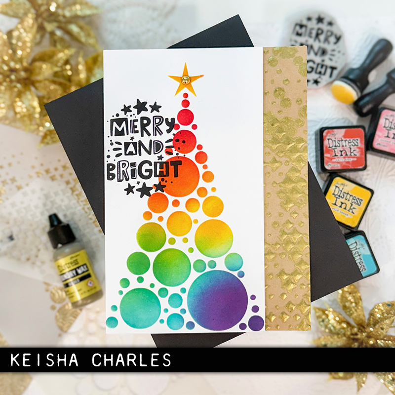 Tim Holtz Layering Stencil Modern Tree  THS187 - 9