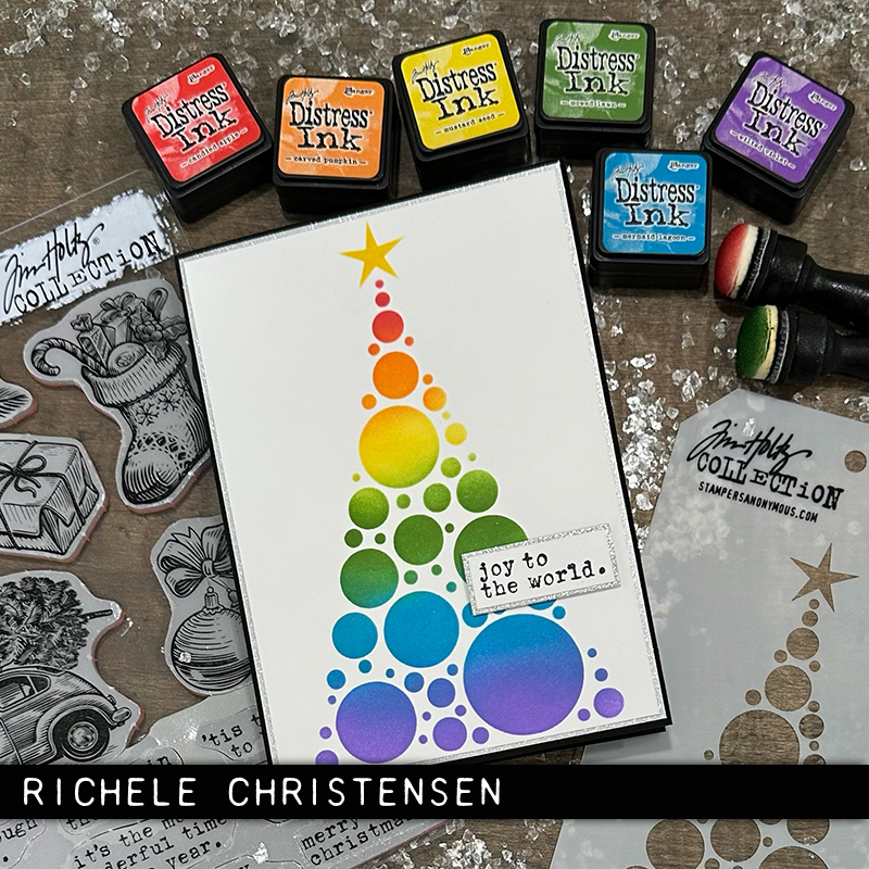 Tim Holtz Layering Stencil Modern Tree  THS187 - 10
