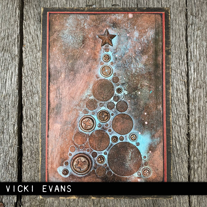 Tim Holtz Layering Stencil Modern Tree  THS187 - 11