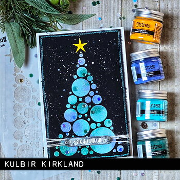 Tim Holtz Layering Stencil Modern Tree  THS187