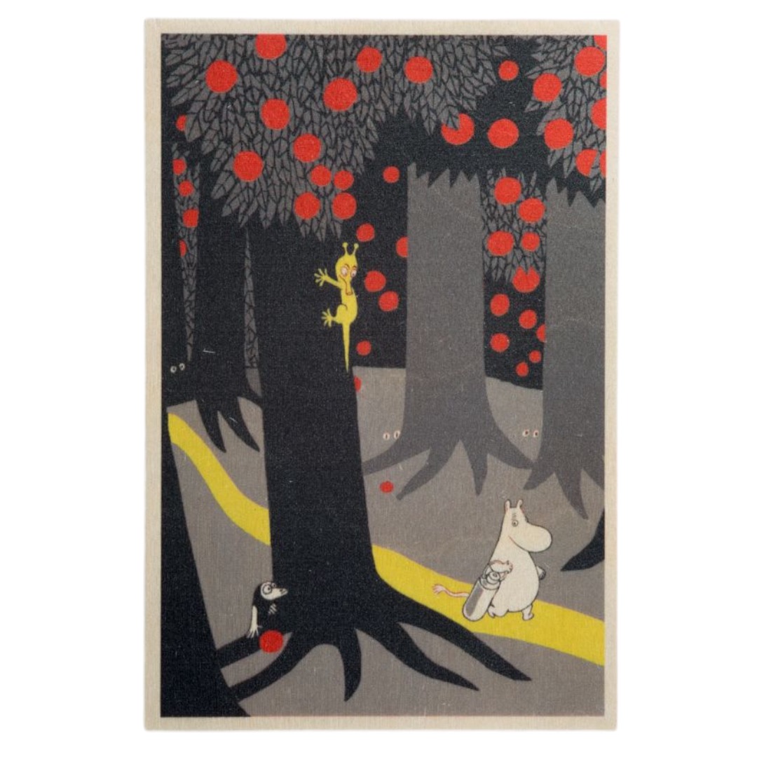 Moomin Wooden Card - Moomin in the woods