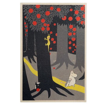 Moomin Wooden Card - Moomin in the woods