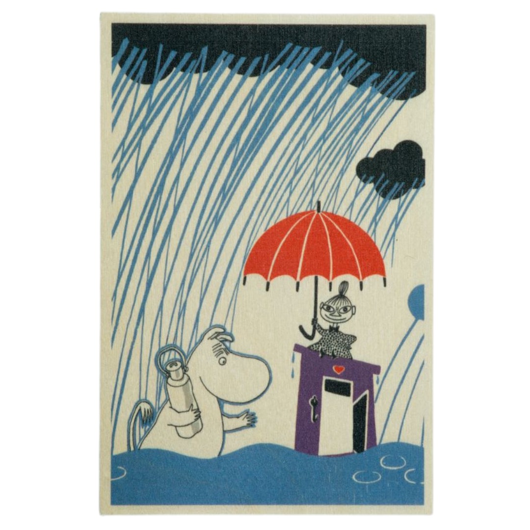 Mumin Träkort - Regn