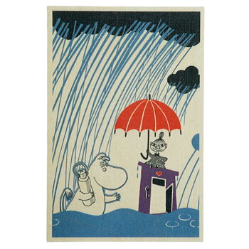 Moomin Wooden Card - Rain
