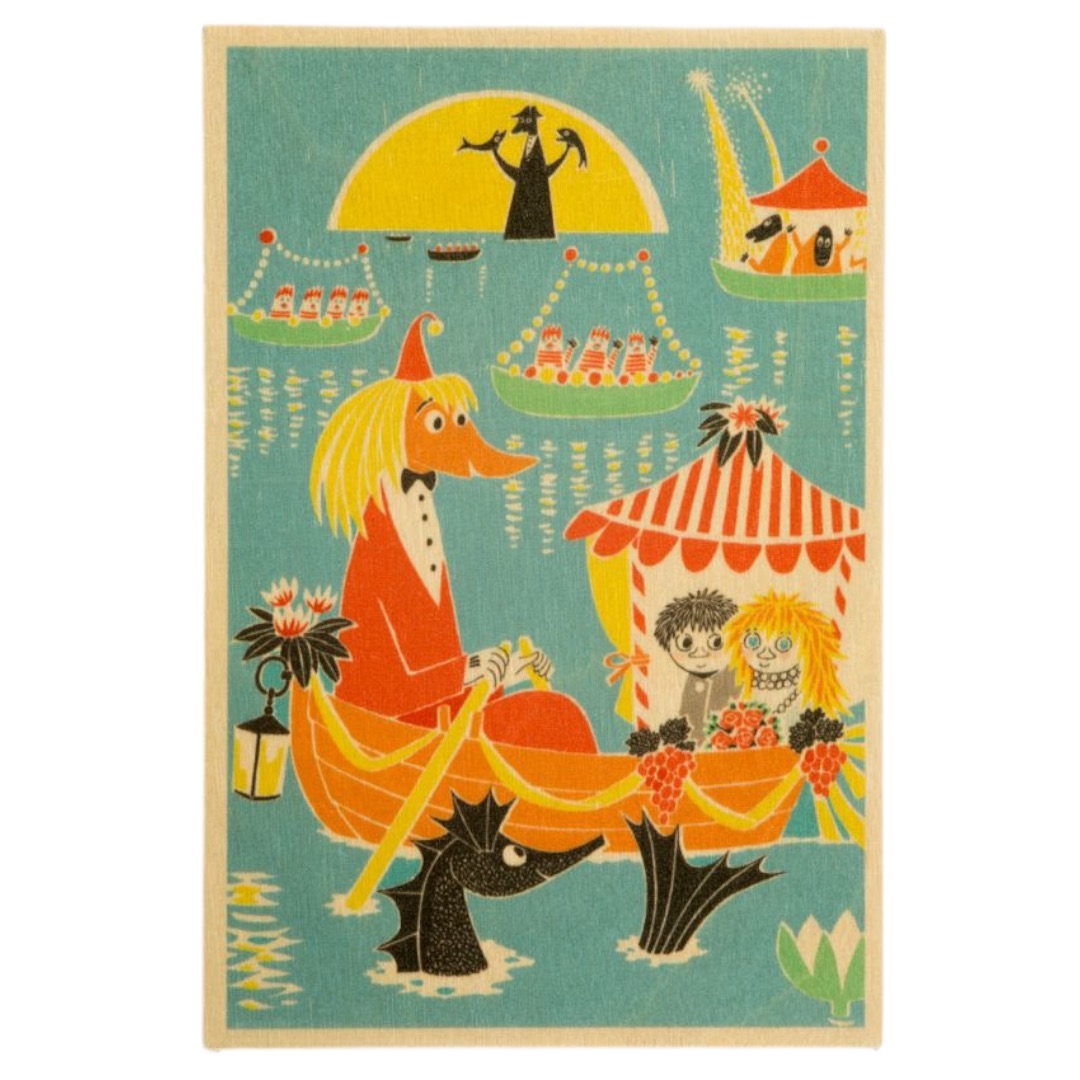 Moomin Wooden Card - Wedding