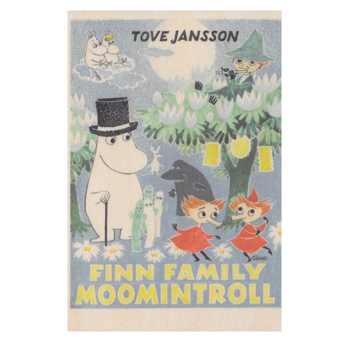Moomin Wooden Card - Finn Family