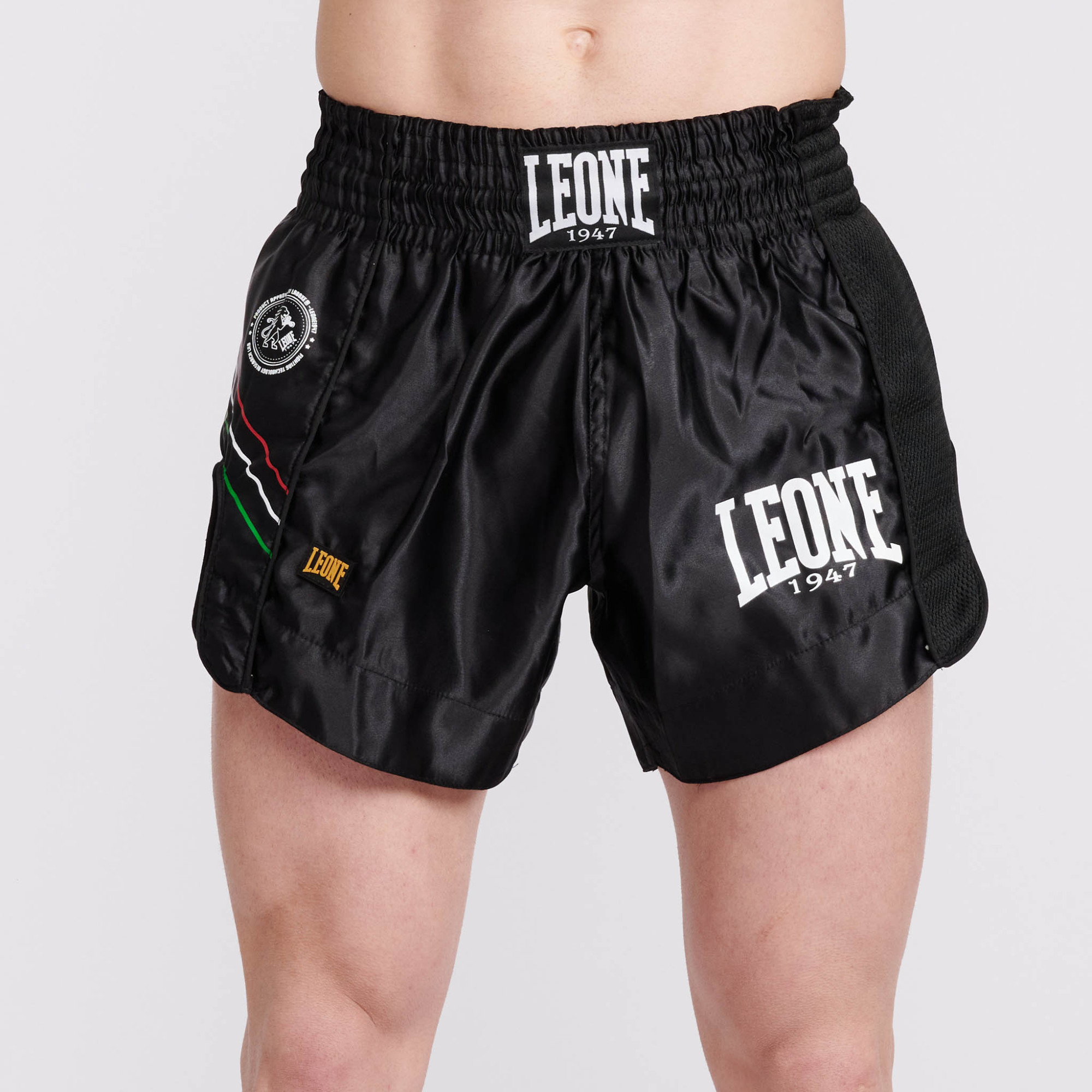 Leone Combat Thaishorts FLAG Svart - 2