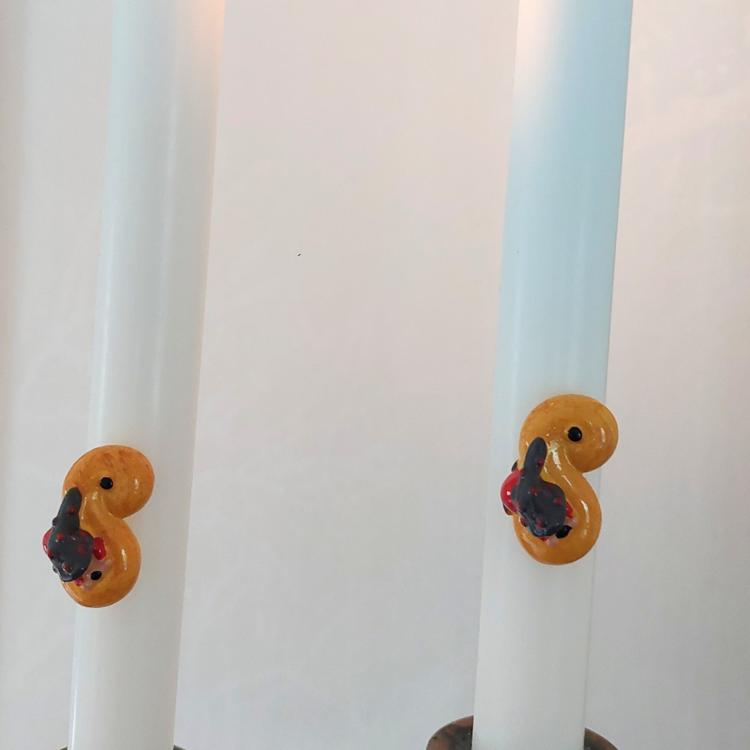 Lussekatter med tomte till ljus 4 st - 2