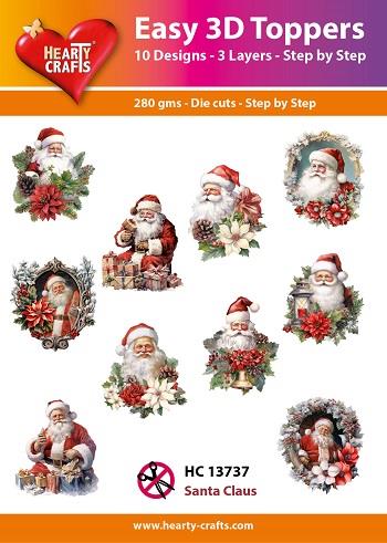 Easy 3D toppers - Santa Claus