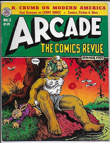 Arcade The Comics Revue # 2 VF Klotter på framsidan R. Crumb