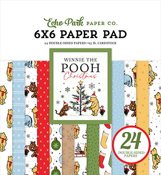 ECHO PARK PAPER-Winnie The Pooh Christmas 6x6 Inch Paper Pad 
